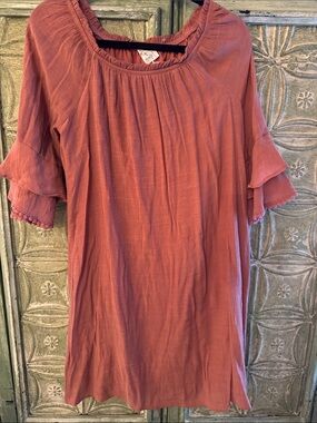 Naïf dress. Large. Rust color